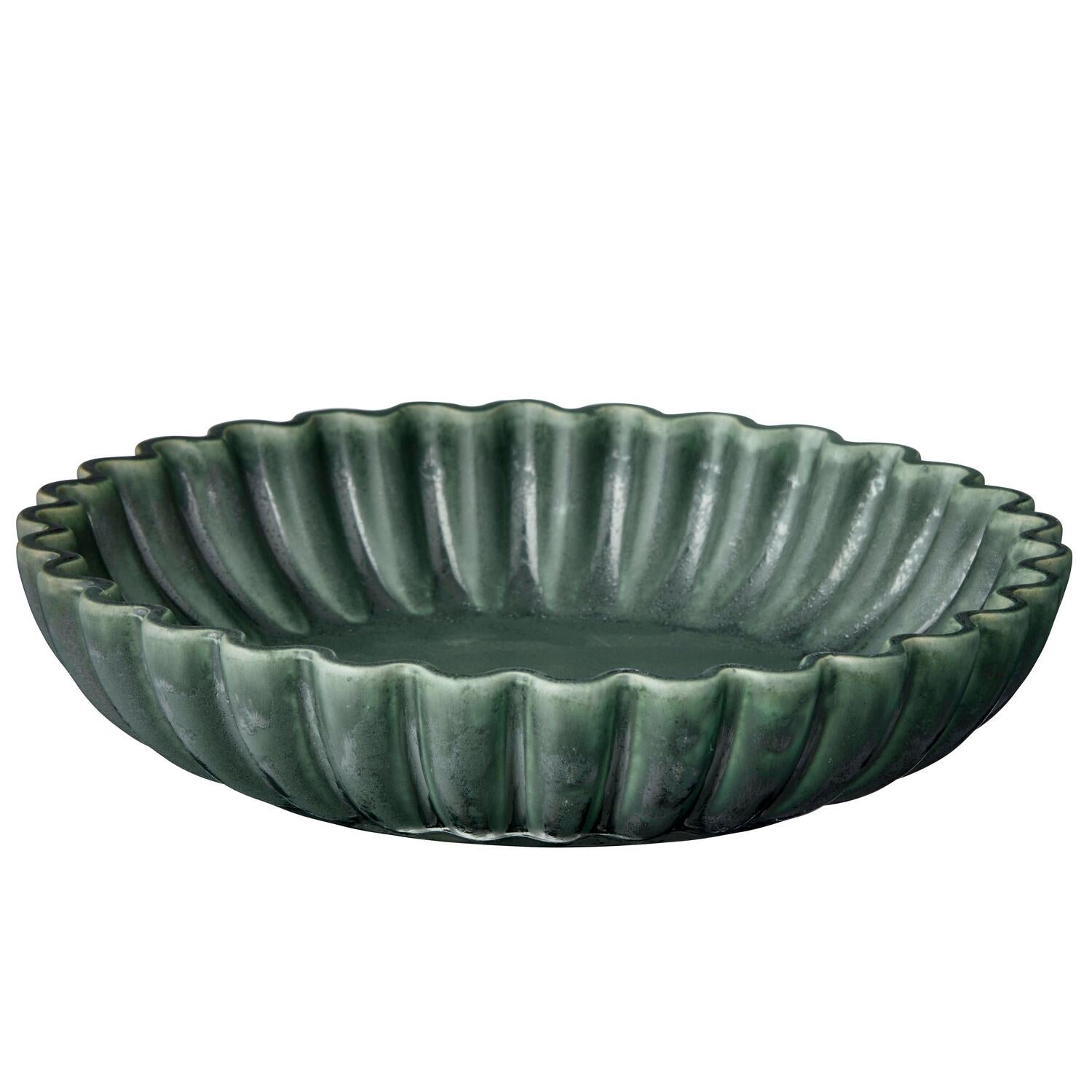 Dekorationsfad, grøn - Ø24,5cm